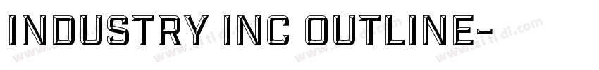 Industry Inc Outline字体转换